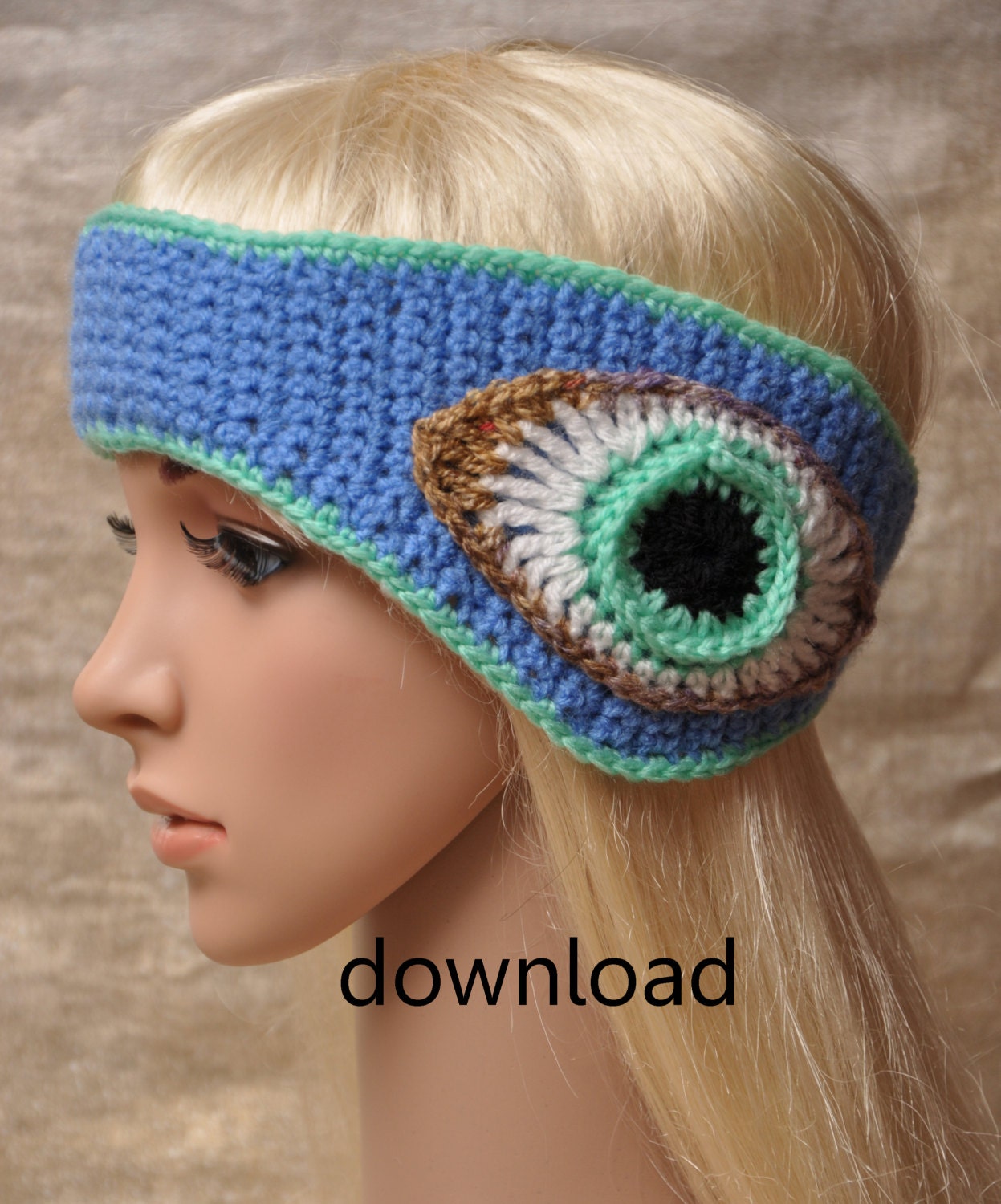 Headband Ear Warmers Crochet Pattern . by CatherinesCornerShop