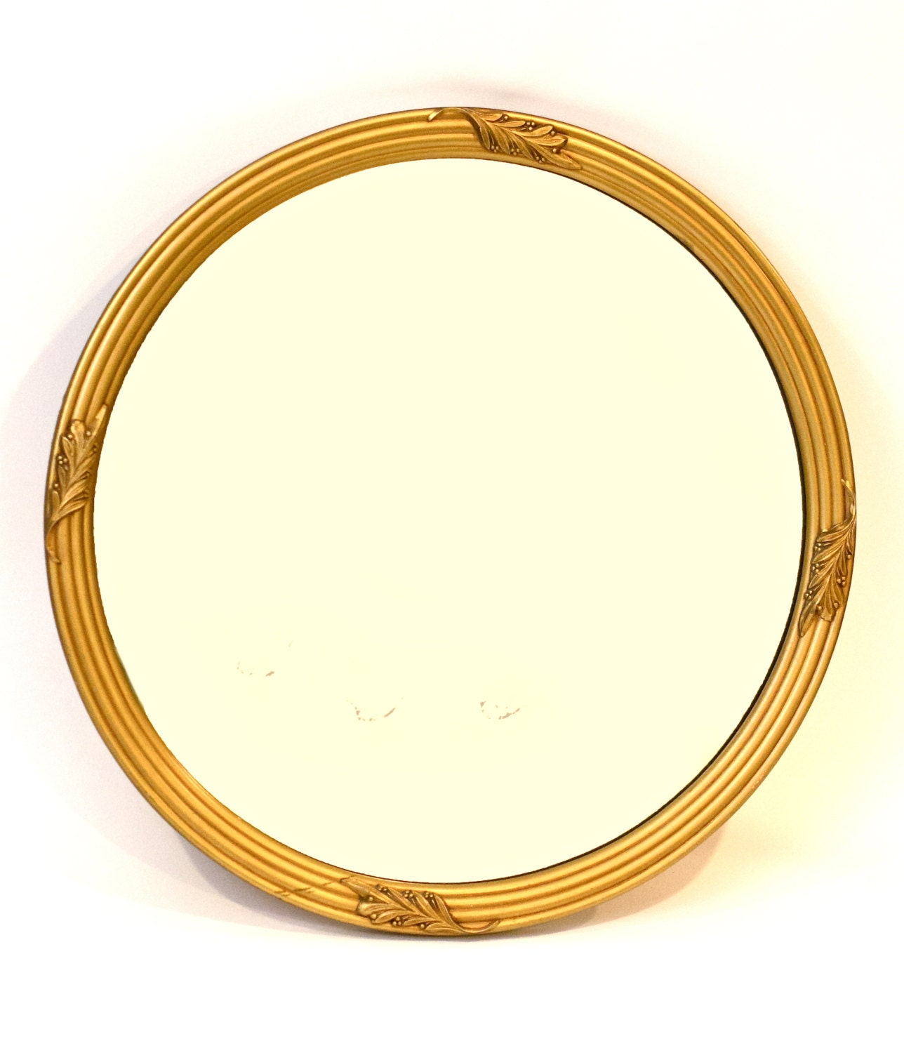 Round Mirror Gold Mirror Wall Mirror Large by restyledbyvalerie