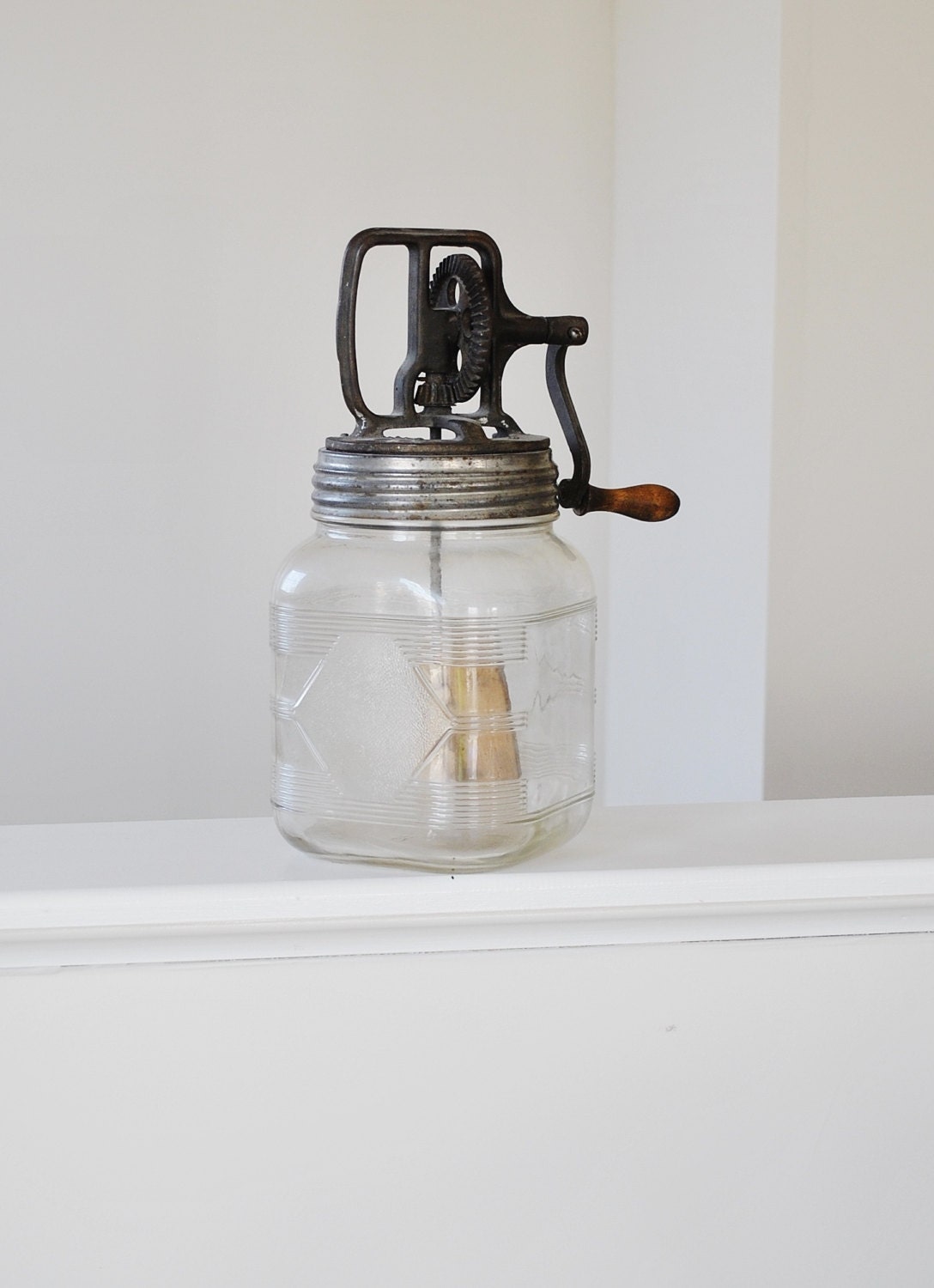 SALE-Antique butter churn/ Butter jar/ 1920s/ Antique kitchen