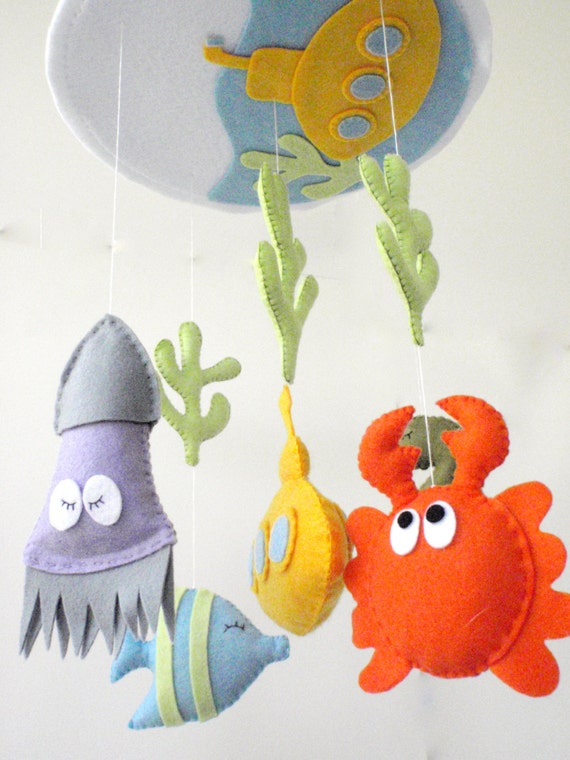 Items similar to Ocean baby mobile / Under the sea baby