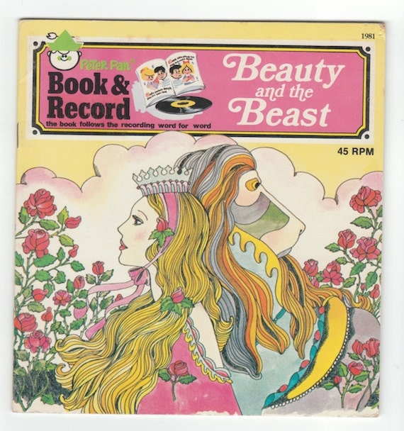 Beauty and the Beast vintage childrens Peter Pan Book