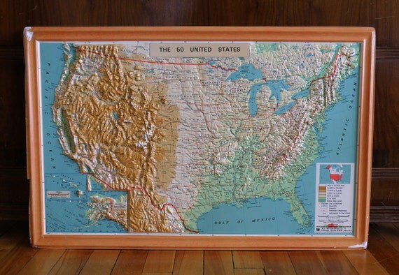 The 50 United States raised relief - Il 570xN.437470745 Rjne 