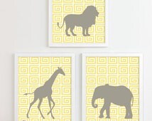 Popular items for zoo nursery prints on Etsy