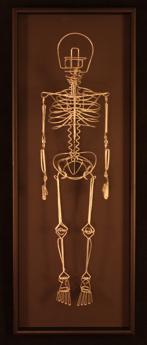 Items similar to Wire Skeleton Sculpture on Etsy