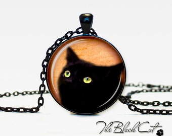 Black cat Pendant Black cat necklace Black cat jewelry