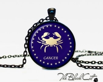 Cancer Necklace, Zodiac Sign Pendant, Constellation Jewelry