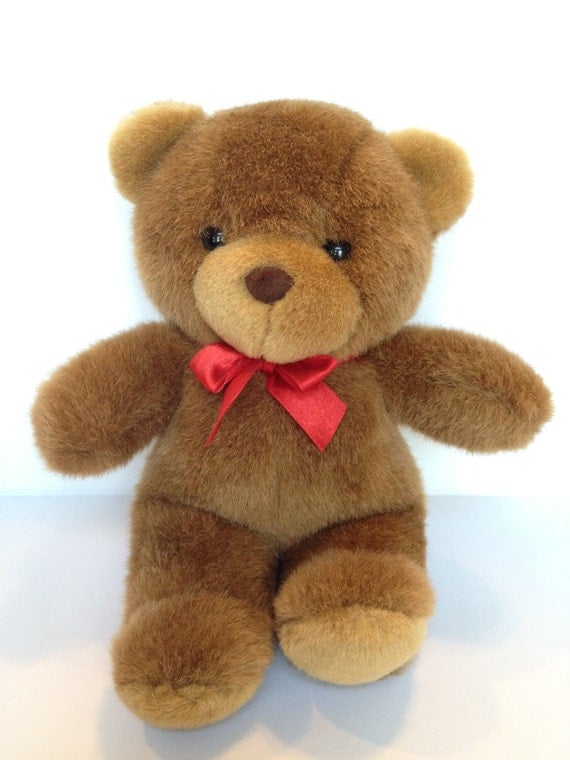 Vintage Oshko 1980s Teddy Bear Plush by RetroAlleyVintage on Etsy