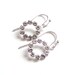 Crystal Hoop Earrings - Wedding Jewelry - Bridesmaid Jewelry