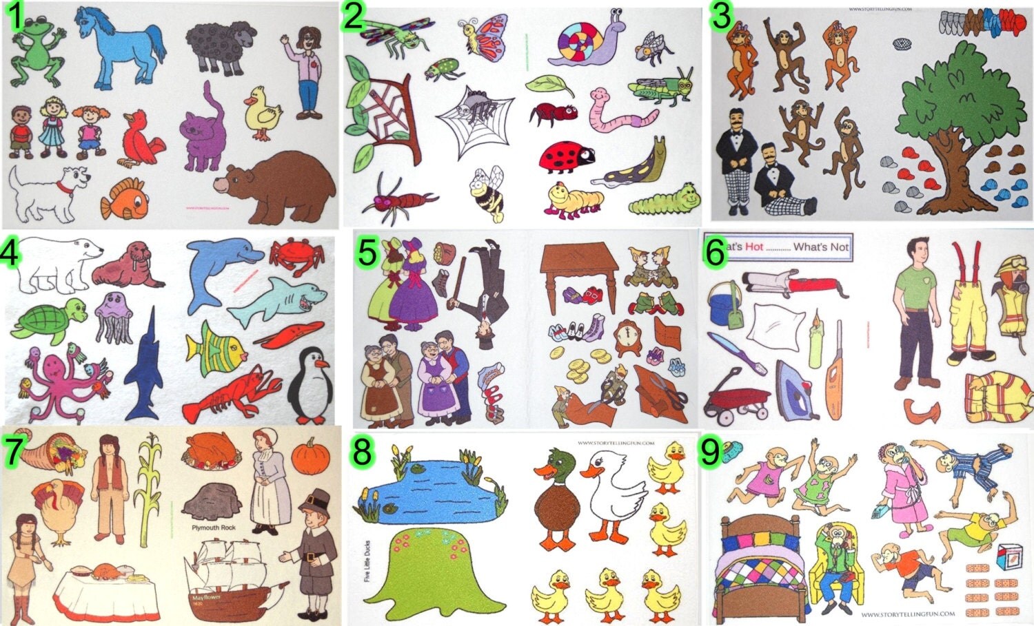 10 Felt / Flannel Board Sets You Pick Bundle & Save