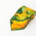 Yellow green necktie Handpainted silk tie Wedding tie Anniversary gifts for men Abstract tie Tie for men