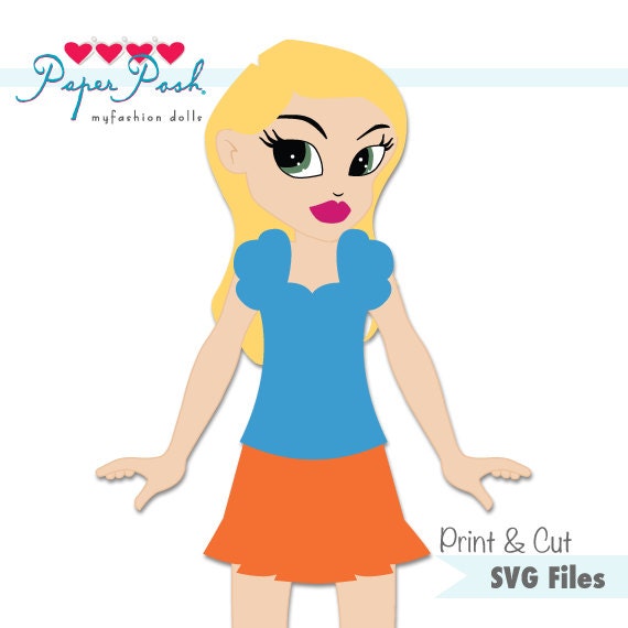 Download Items similar to Paper Posh, myfashion doll SVG Cutting ...