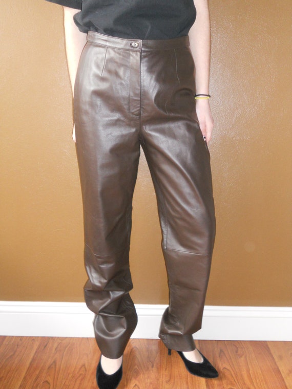 Vintage Leather Pants Buffy the vampire Slayer High Waist