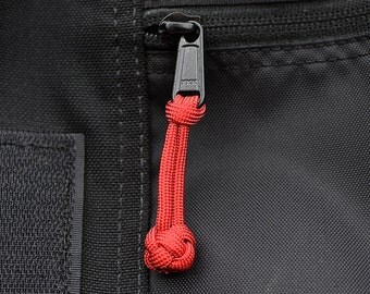 Paracord Zipper-Pull with Diamond Knot - Survival Colorful Luggage Identity Zipper Assist