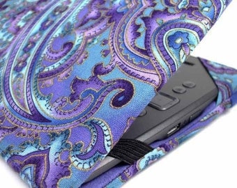 Kindle Cover - made to order Purple Paisley - Kindle Voyage, Paperwhite, Touch - Nook Tab 4, kobo touch eReader cover case