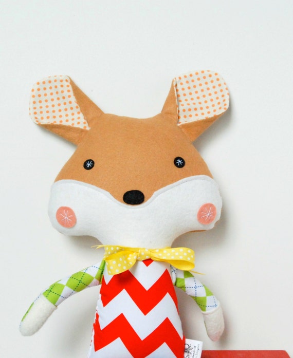 Sweet Woodland Fox Plush Toy Soft Doll by FriendsOfSocktopus