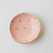 Peach and Gold Dot Dish