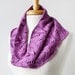 Spring Summer Women's Fashion - Hand Knit 100% Silk Lace Cowl Scarf - Orchid Color