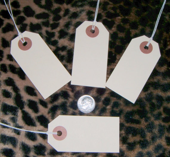 50 medium Manila Tags blank with string 2 3/4 x 1 by Omaleinert