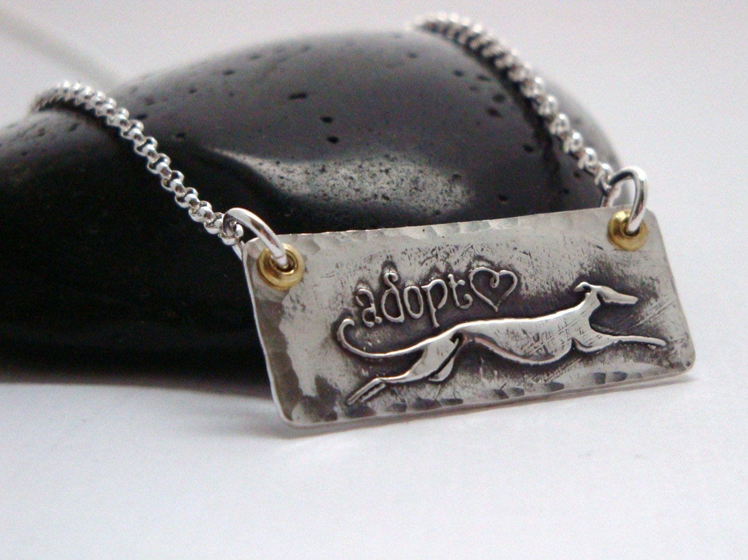 Greyhound Necklace Greyhound Jewelry Adopt A Greyhound