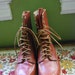 Vintage 1970's Red WING tuffy boots. SIZE 8 in womens