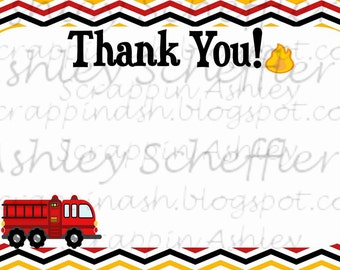 Firefighter thank | Etsy