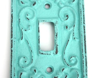 Shabby Cottage Chic Cast Iron Switch Plate Cover