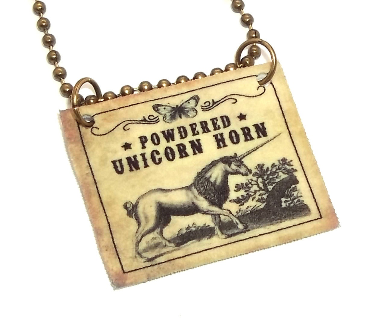 Powdered Unicorn Horn Potion necklace NKAM37 sale