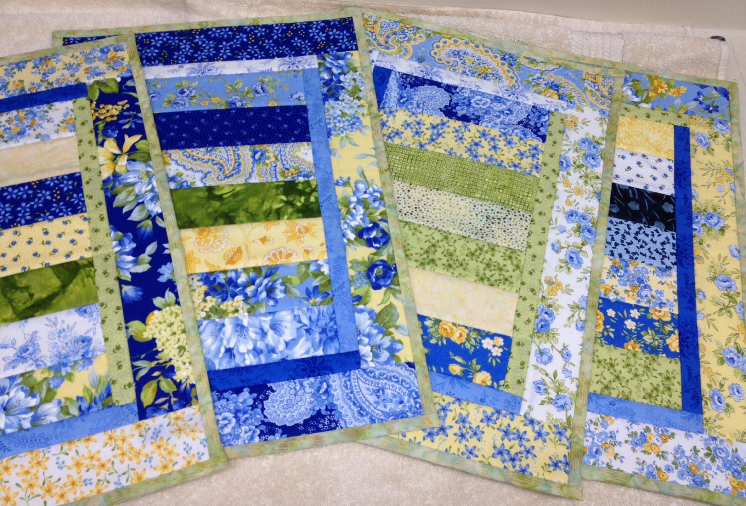SPRING Quilted Placemats Set of 4