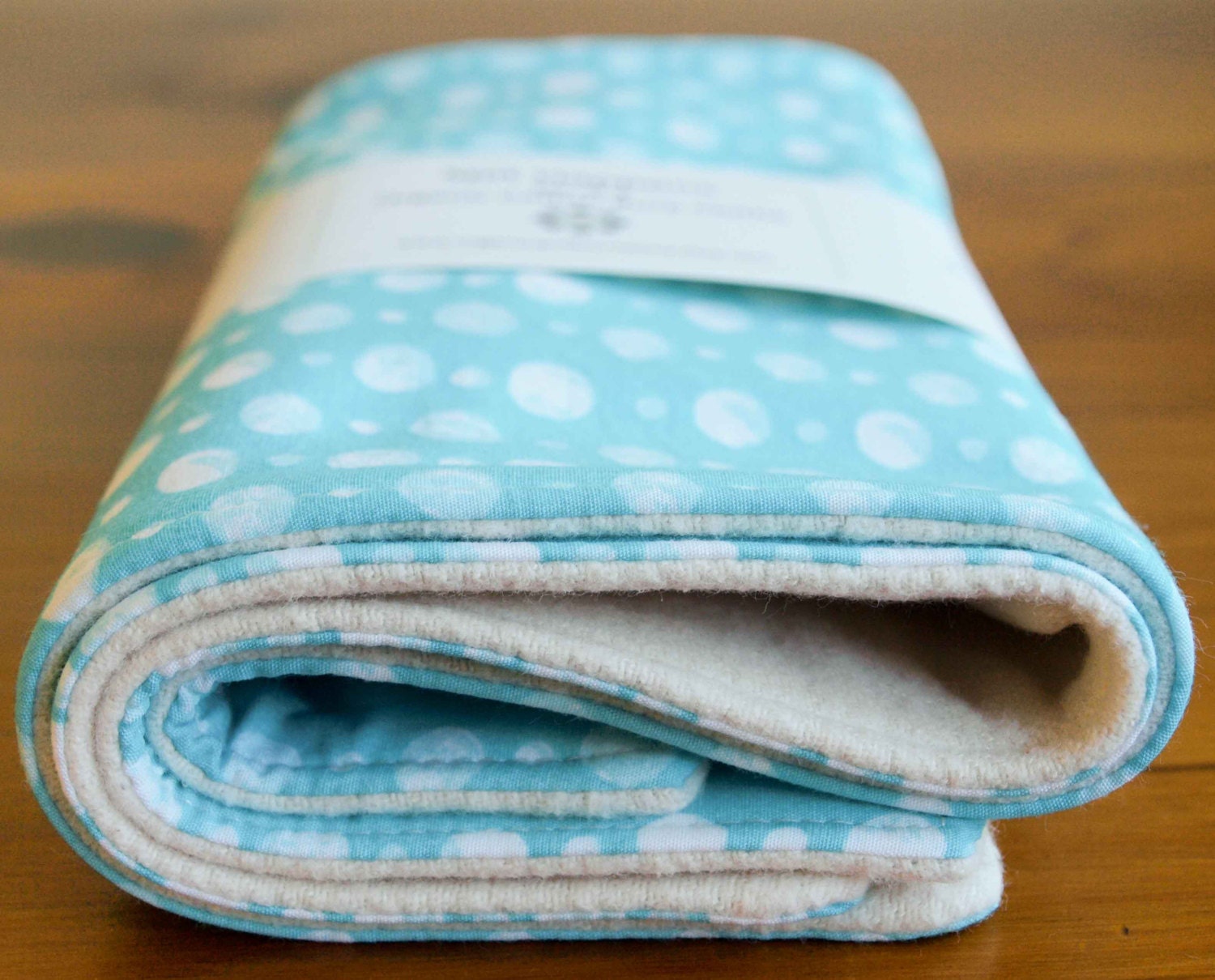 Burp Cloth Baby SALE Organic Polkadot Dribble Cloths Blue