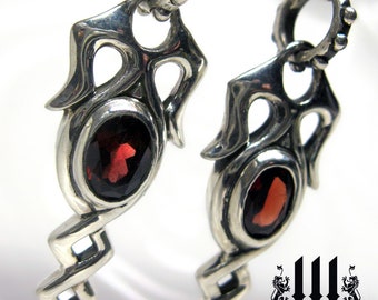 Gothic Wedding Rings n Medieval Silver Engagement by