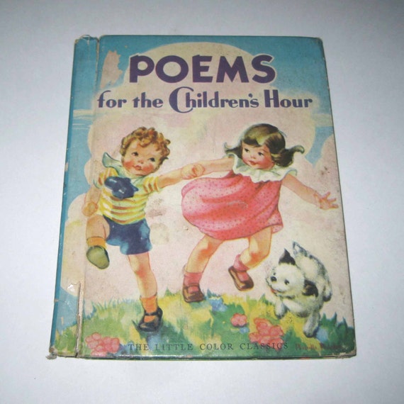 Poems for the Children's Hour Vintage 1930s Children's