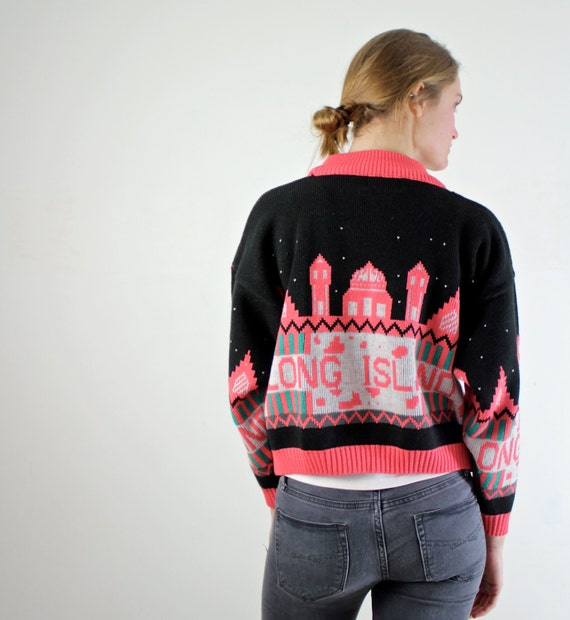 Novelty Long Island Sweater / NY Cropped Sweater