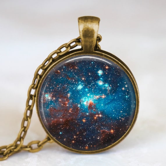 Nebula pendant nebula necklace constellation jewelry
