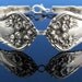 Ornate (Large) Floral Spoon Bracelet Wide Arbutus Pattern