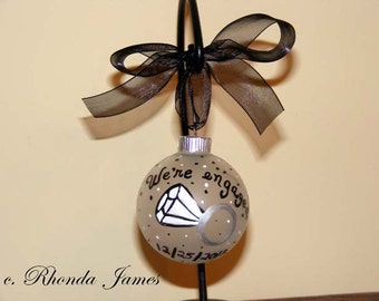 wedding ring christmas ornament