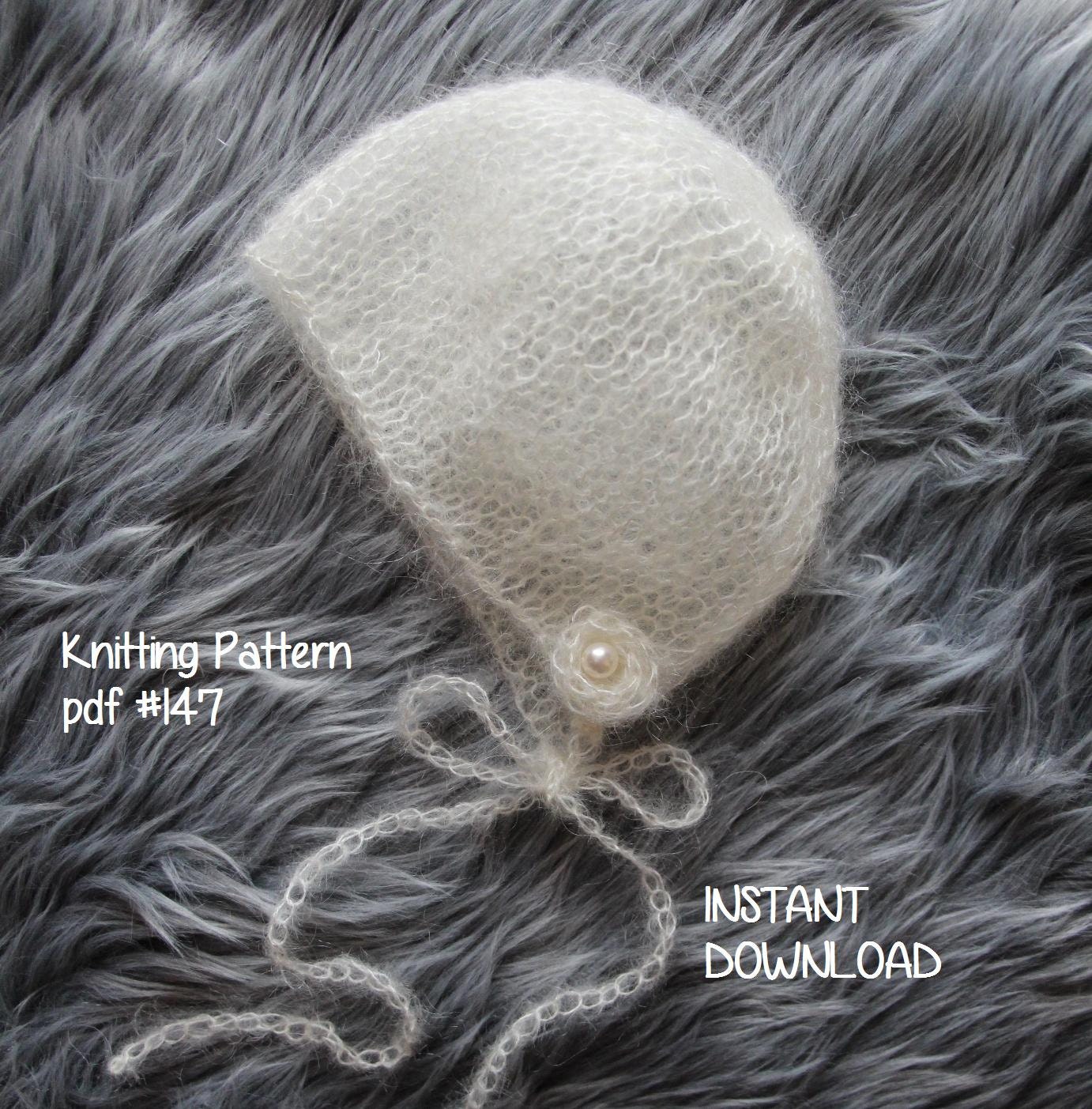 Mohair-Silk Lace Weight Bonnet and Mini Blanket Knitting