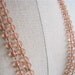 1920s Rose Glass Long Flapper Necklace.