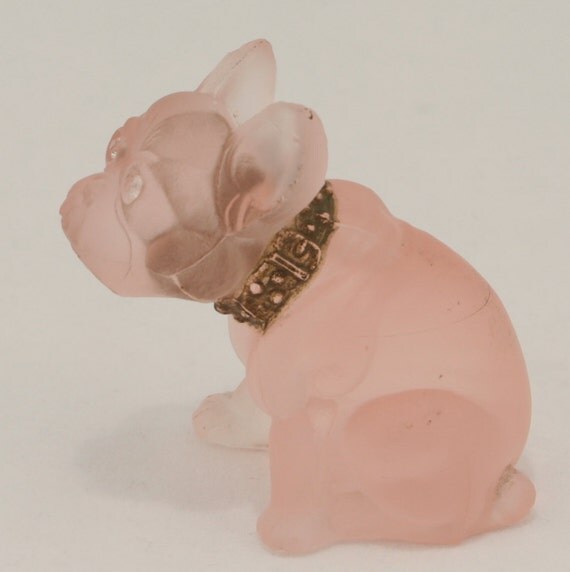glass bulldog figurine