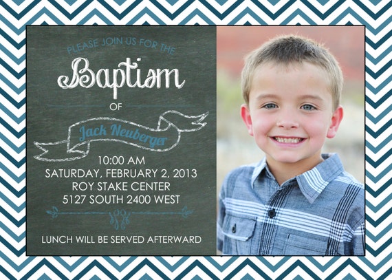 Baptism Invitations Lds Boy 5