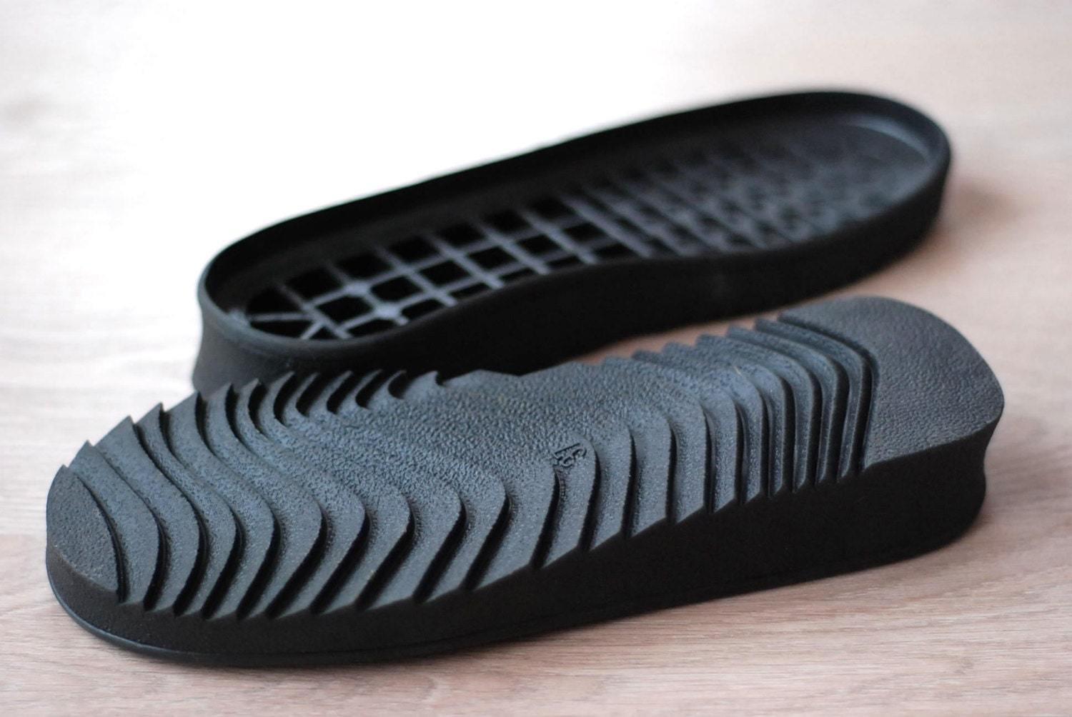 Rubber soles for handmade shoes