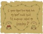 MACHINE EMBROIDERY-Someone Called Me Grandma--6x8-Colorwork/Motif-Instant Download