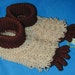 Unique Fun "Bigfoot" Slippers Crocheted Size Adult Large