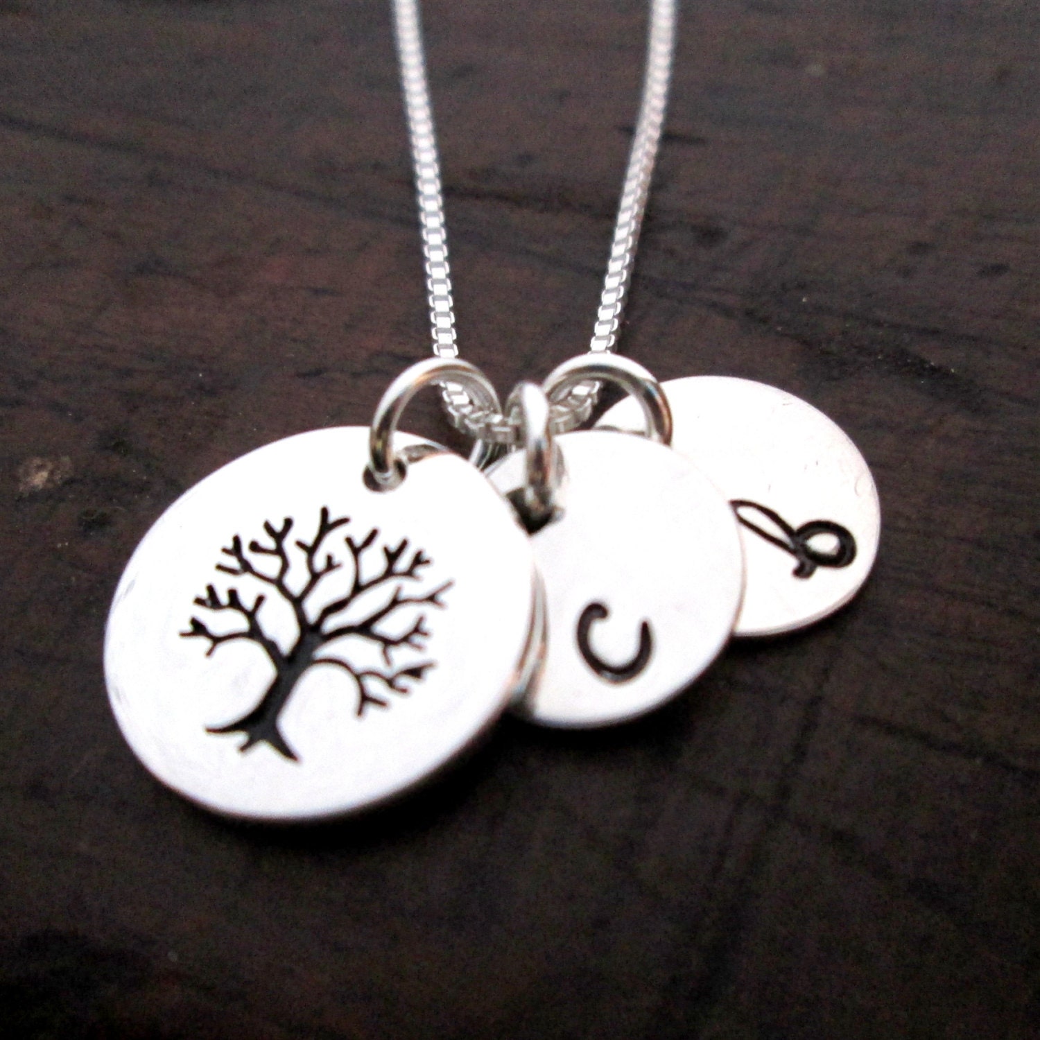 Family Tree Necklace personalized necklace Sterling silver