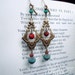 Earrings - Egyptian Earrings - Queen of the Nile Earrings - Art Nouveau Earrings - Ancient Egyptian Jewelry - READY TO SHIP