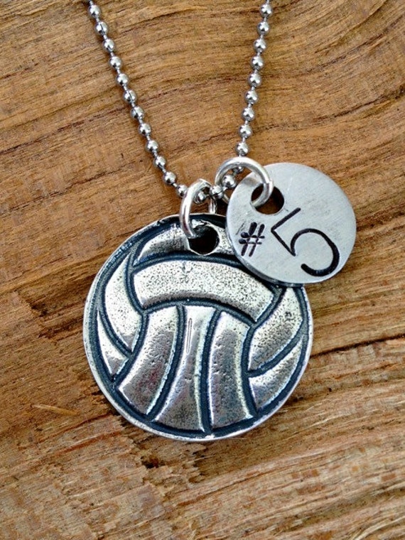 Items similar to Sterling Silver Volleyball Water Polo Necklace with