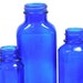 3 Cobalt glass Apothecary bottles, Blue pharmacy medicine pre-1970's, Instant Collection.
