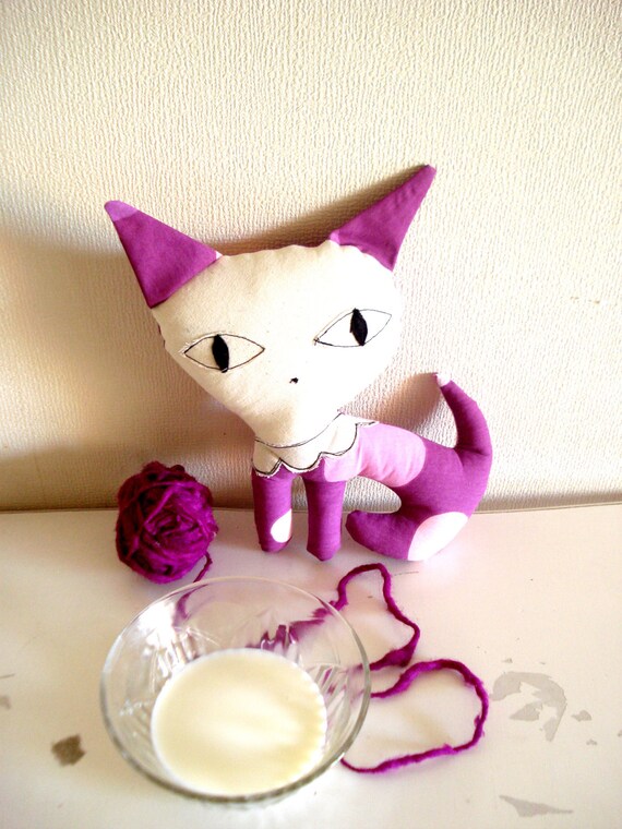 purple cat toy