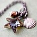 Shell Starfish Necklace Tabacco Crystal Nautical Pendant Sea Seashell Copper Pyrite PoleStar