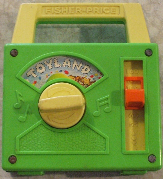 Vintage FisherPrice Radio Music Box No. 795 Toyland by katiques