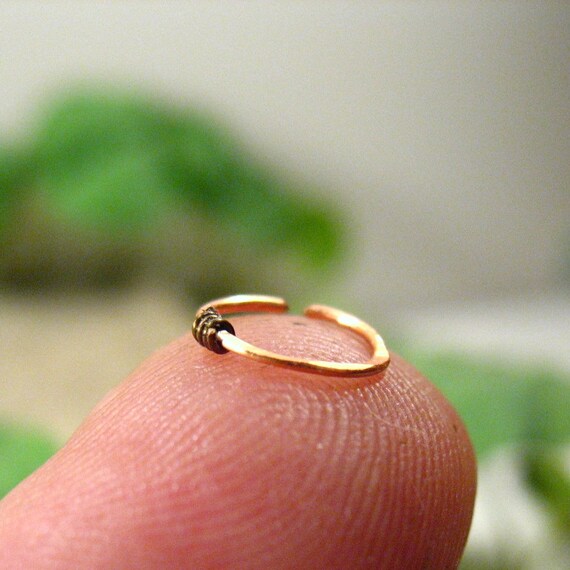 Nose Ring Copper Gunmetal Nose Ring Septum Ring Copper